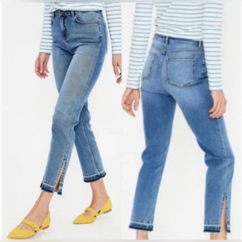 Boden Salisbury Side Split Jeans in Mid Vintage
